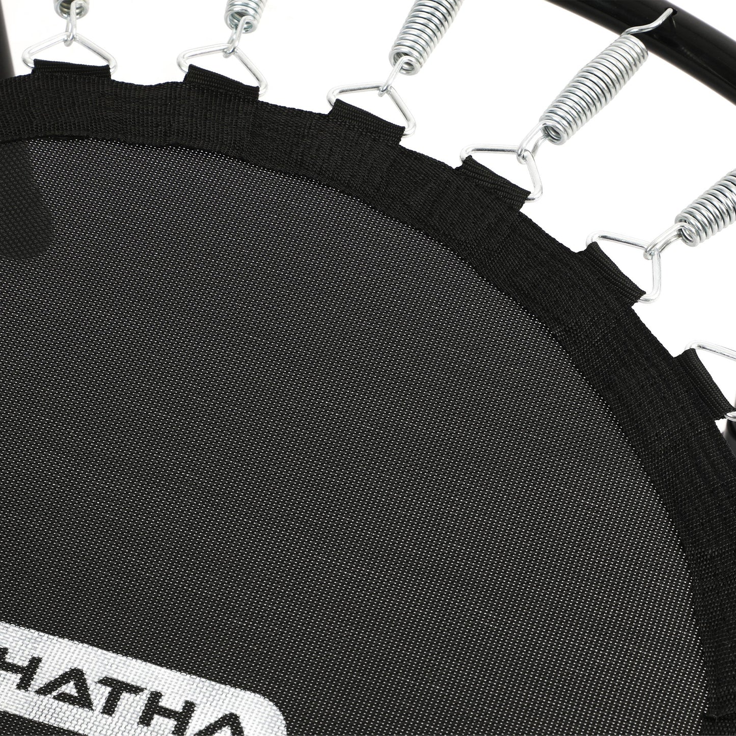 Mini trampolim dobrável HolaHatha, reboteador fitness portátil redondo de 36", preto