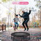 Mini trampolim dobrável HolaHatha, reboteador fitness portátil redondo de 36", preto