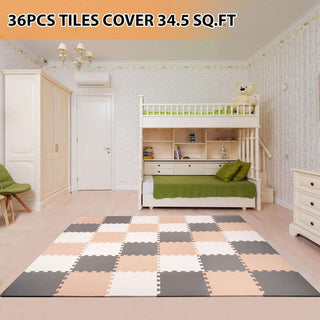 Tapete de exercícios de espuma com encaixe de 16 peças BalanceFrom Fitness