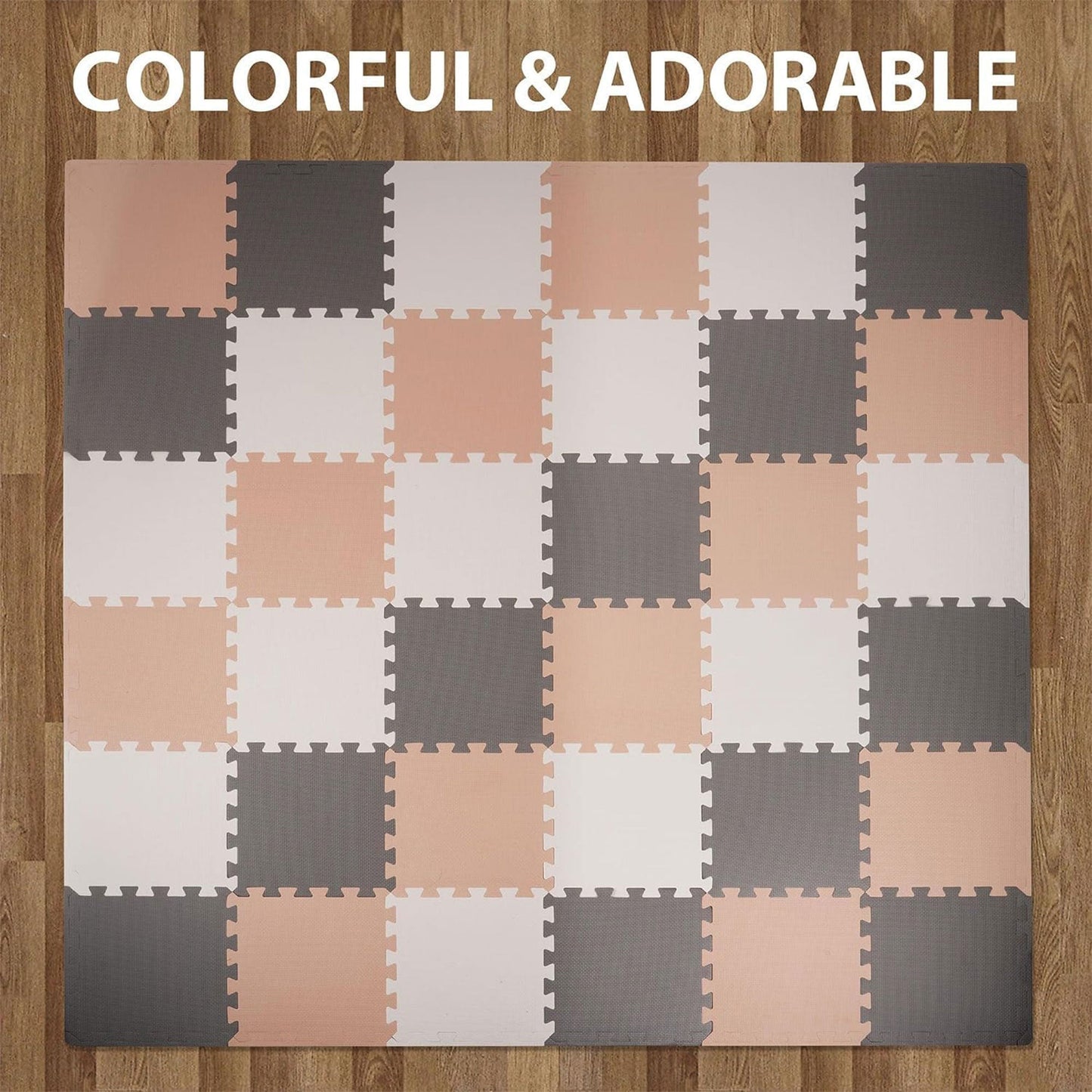 Tapete de exercícios de espuma com encaixe de 16 peças BalanceFrom Fitness