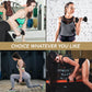 Conjunto de halteres BalanceFrom Fitness de 20 libras revestidos de neoprene com suporte, preto