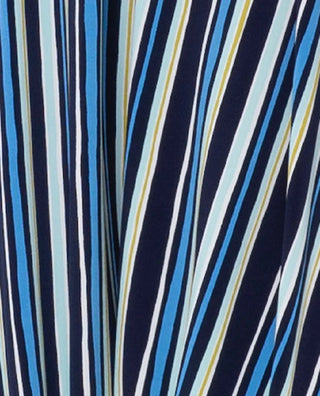 Calça jogger feminina Leota Poolside listrada smoking azul tamanho 3G