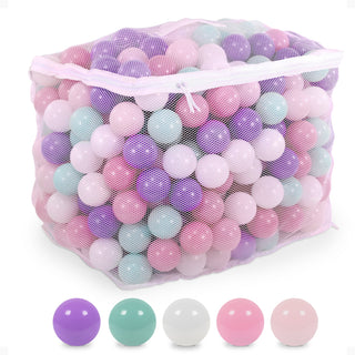 Bolas de brinquedo BalanceFrom Fitness de 2,3" à prova de esmagamento com bolsa de armazenamento, 400 unidades