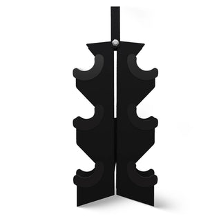 Conjunto de halteres sextavados com revestimento de borracha e liga de aço BalanceFrom Fitness Signature, preto