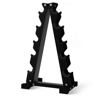 Conjunto de halteres sextavados com revestimento de borracha BalanceFrom Signature Alloy Steel Fitness, preto