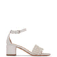 Agl - Women's Crochet Leather Block Heel Sandals