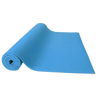 Tapete de exercícios multiuso Signature Fitness de alta densidade e anti-rasgos com alça, azul