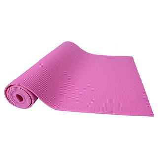 Tapete de exercícios multiuso Signature Fitness de alta densidade e anti-rasgos com alça, rosa