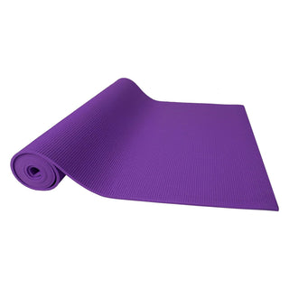 Tapete de exercícios multiuso Signature Fitness de alta densidade e anti-rasgos com alça, roxo