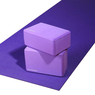 Tapete de exercícios multiuso Signature Fitness de alta densidade e anti-rasgos com alça, roxo