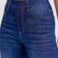 Cello - High Rise Pull-on Wide Leg Jeans