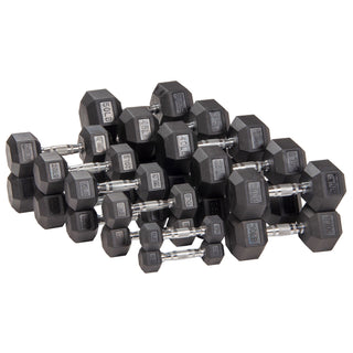 Conjunto de equipamentos para treino de força com halteres hexagonais Signature Fitness, 10 lbs