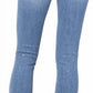 Judy Blue - Mid-rise Bleach Splash Shark Bite Hem Skinny Jeans