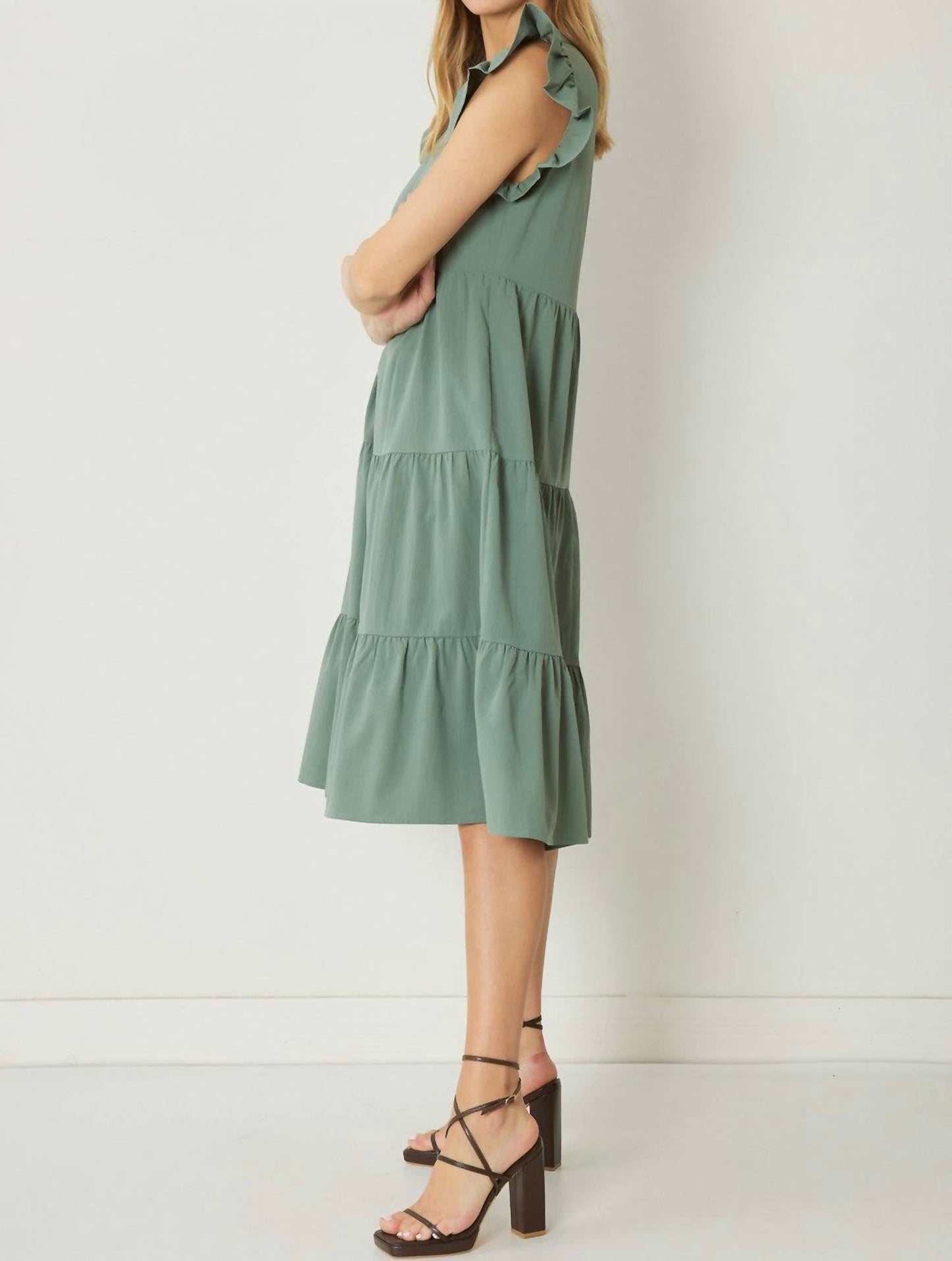 Entro - Mora Tiered Midi Dress