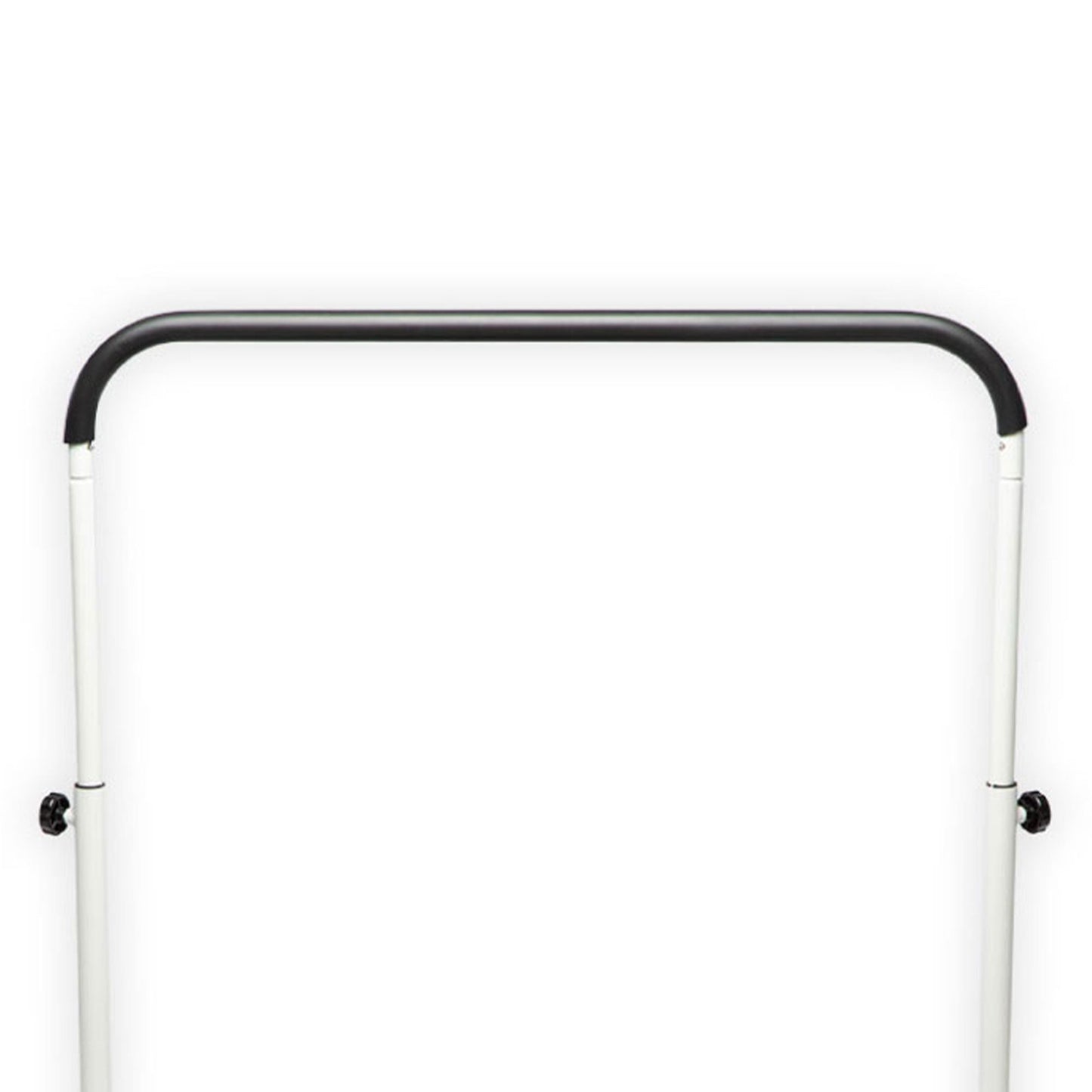 Barra de exercícios JumpSport de 39 polegadas para trampolins de fitness com pernas arqueadas, branca