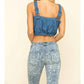 Free People - Palm Desert Denim Crop Top