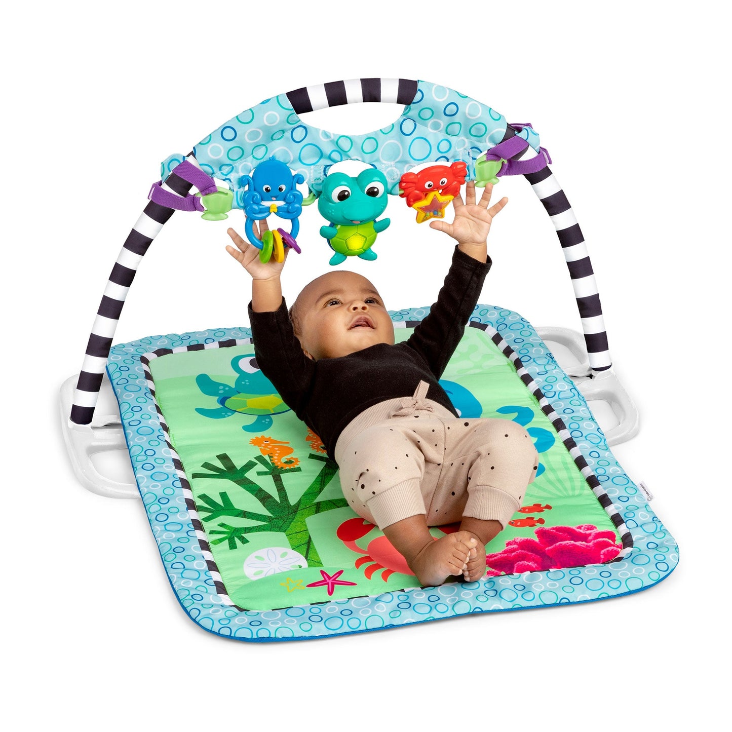 Baby Einstein Neptune's Discovery Reef Baby Tummy Time Atividade Ginásio Brinquedo Bar