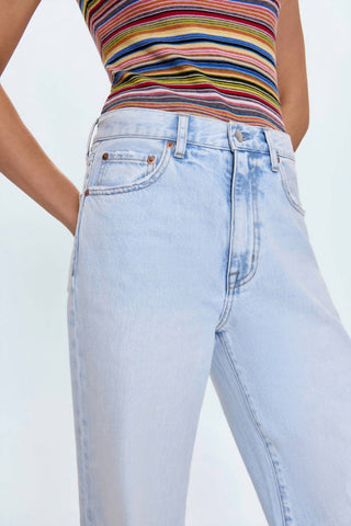 Pistola - Calça Jeans Baggy de Cintura Alta Hendrix