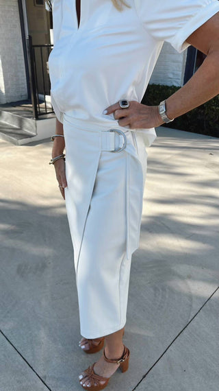 Dolce Cabo - Saia envelope de couro vegano