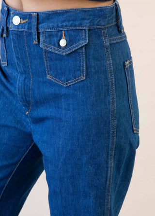 Re/Done - Women's 70's Pocket Wide Leg Jeans