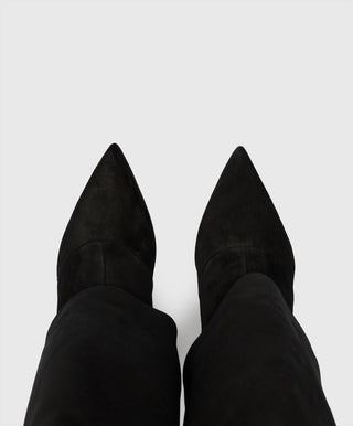 Balmain - Botas femininas Arielle de couro de bezerro até o joelho
