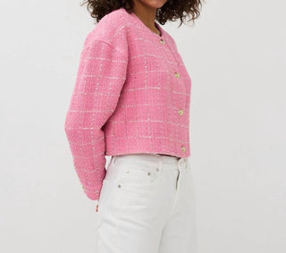 Esqualo - Casaco Boucle Cropped