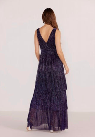 Minkpink - VESTIDO ENYA LUREX PLISSE MIDI