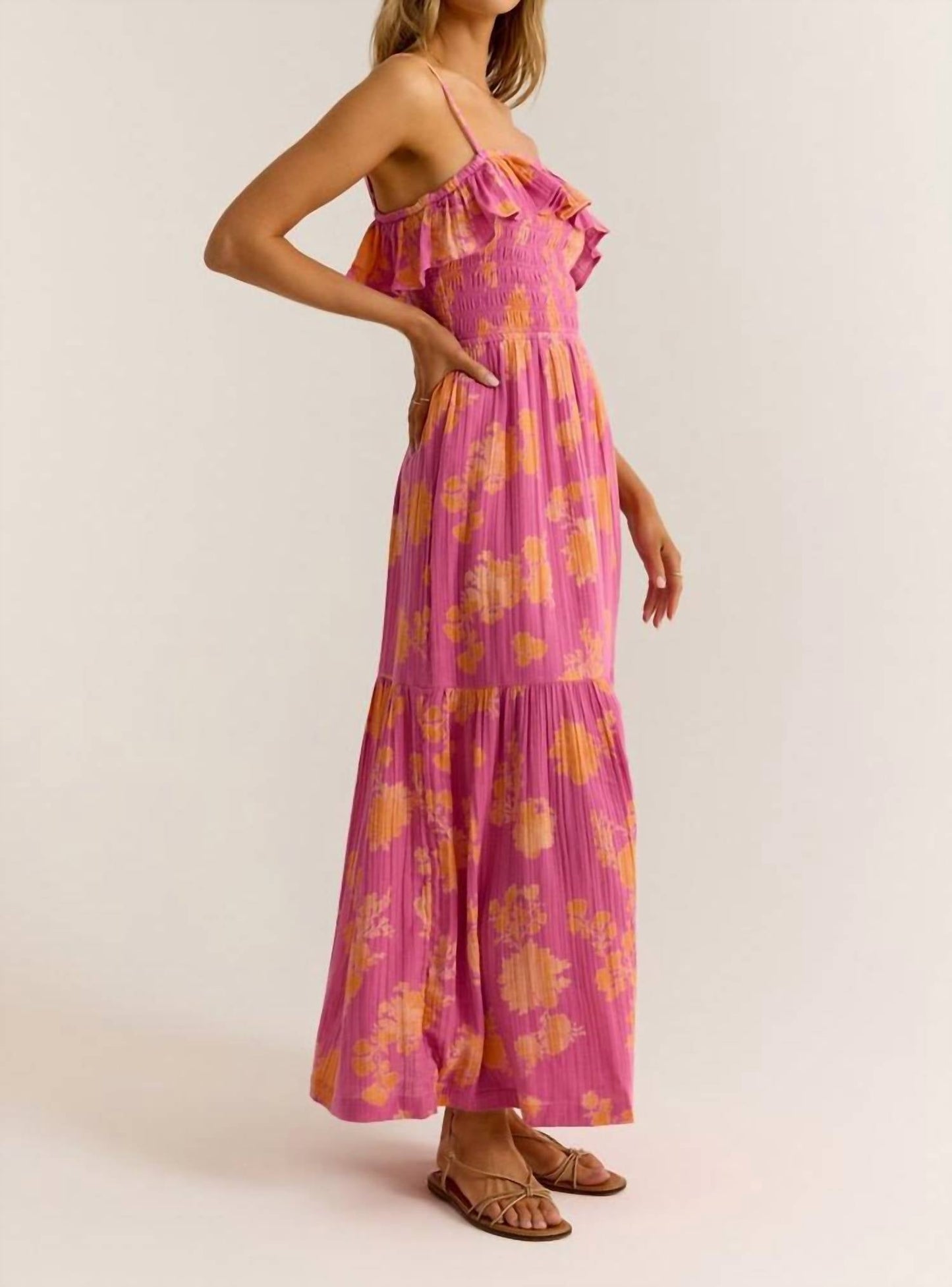 Z Supply - BAHARI SUNSHINE FLORAL MIDI DRESS
