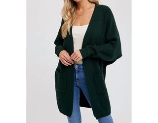 Bluivy - Batwing Sleeve Open Cardigan