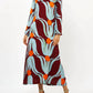 Oliphant - Long Sleeve Shift Maxi Dress