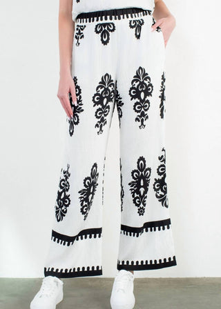 Thml - Calça estampada de perna larga