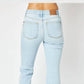 Judy Blue - Mid Rise Side Slit Bootcut Jeans