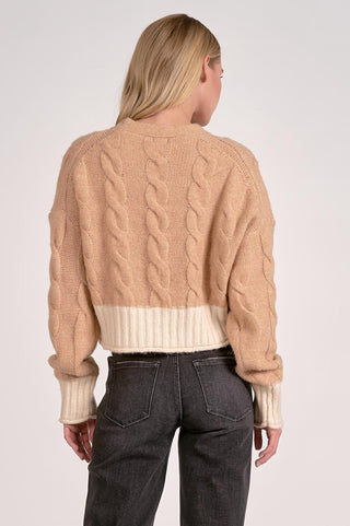 Elan - Logan Color Block Cardigan