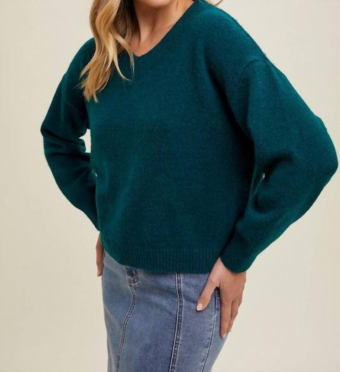 Wishlist - Brushed Relaxed Crop Sweater