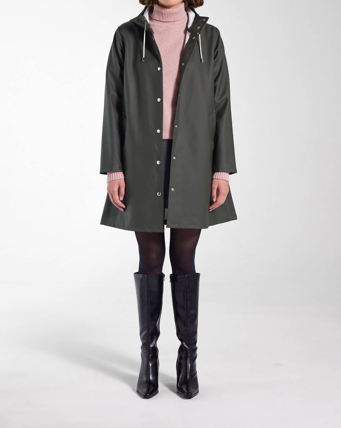 Stutterheim - Jaqueta de capa de chuva de camurça Mosebacke