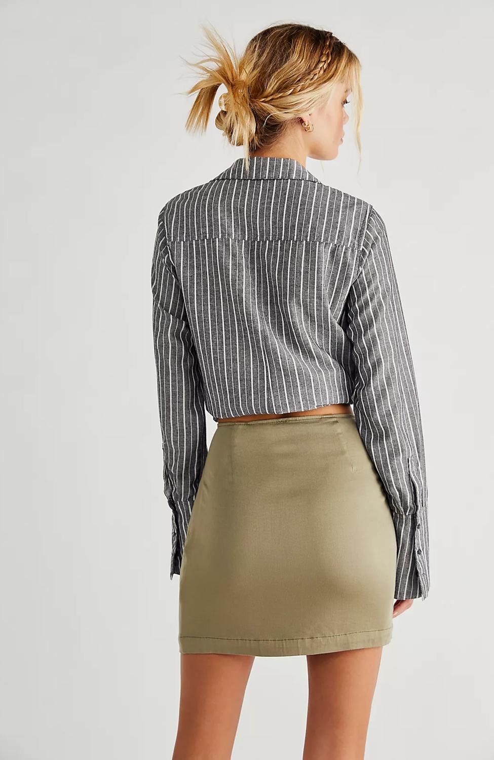 Free People - Night Dreamer Twist Mini Skirt