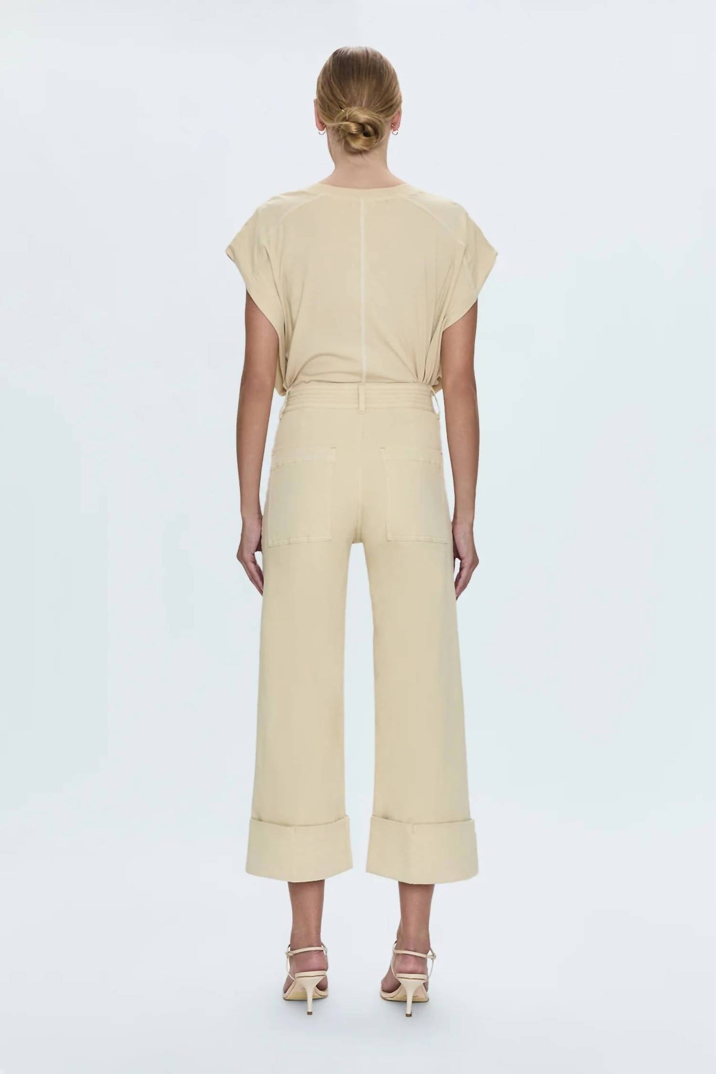 Pistola - Maya Cuffed Hem Wide Leg Pants