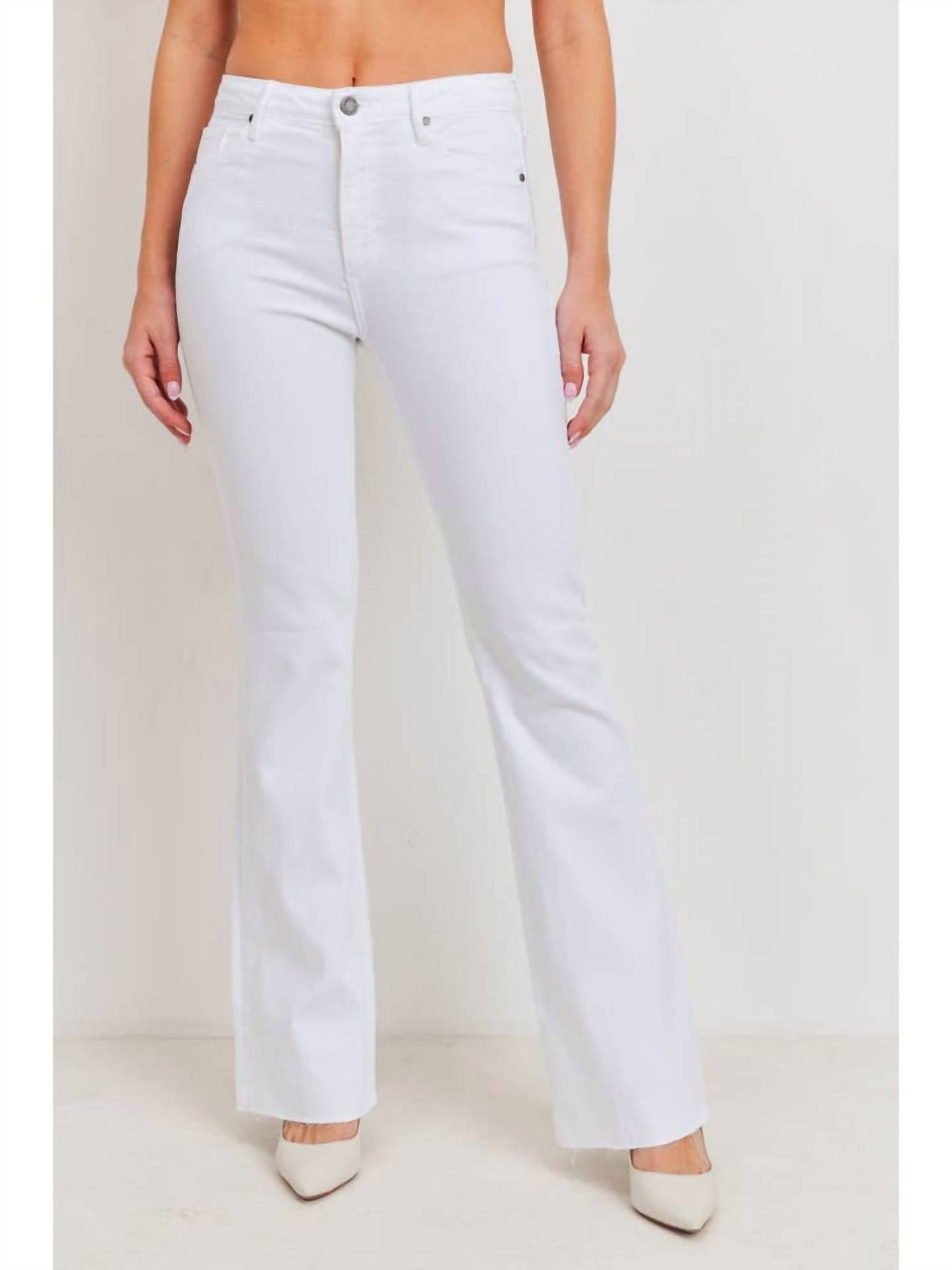 Just Black Denim - High Rise Scissor Cut Flare Long Jeans