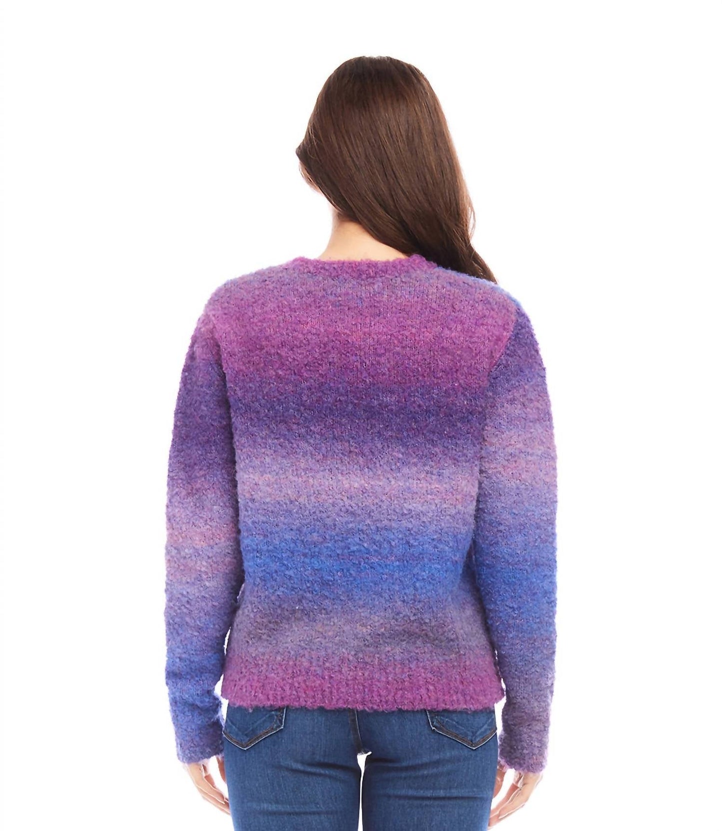 Karen Kane - Petite Size Ombre Boucle Sweater