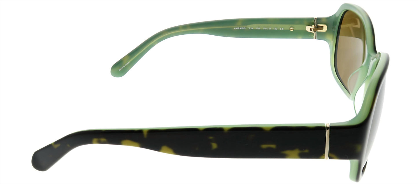 Kate Spade - Rectangle Plastic Havana Sunglasses with Brown Polarized Lens