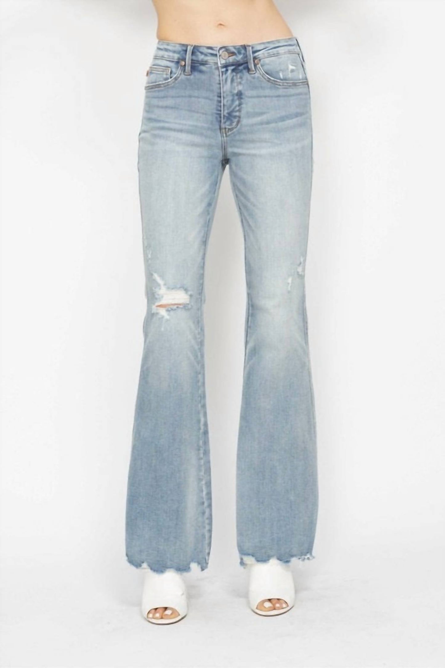 Judy Blue - Mid Rise Tummy Control Flare Jeans
