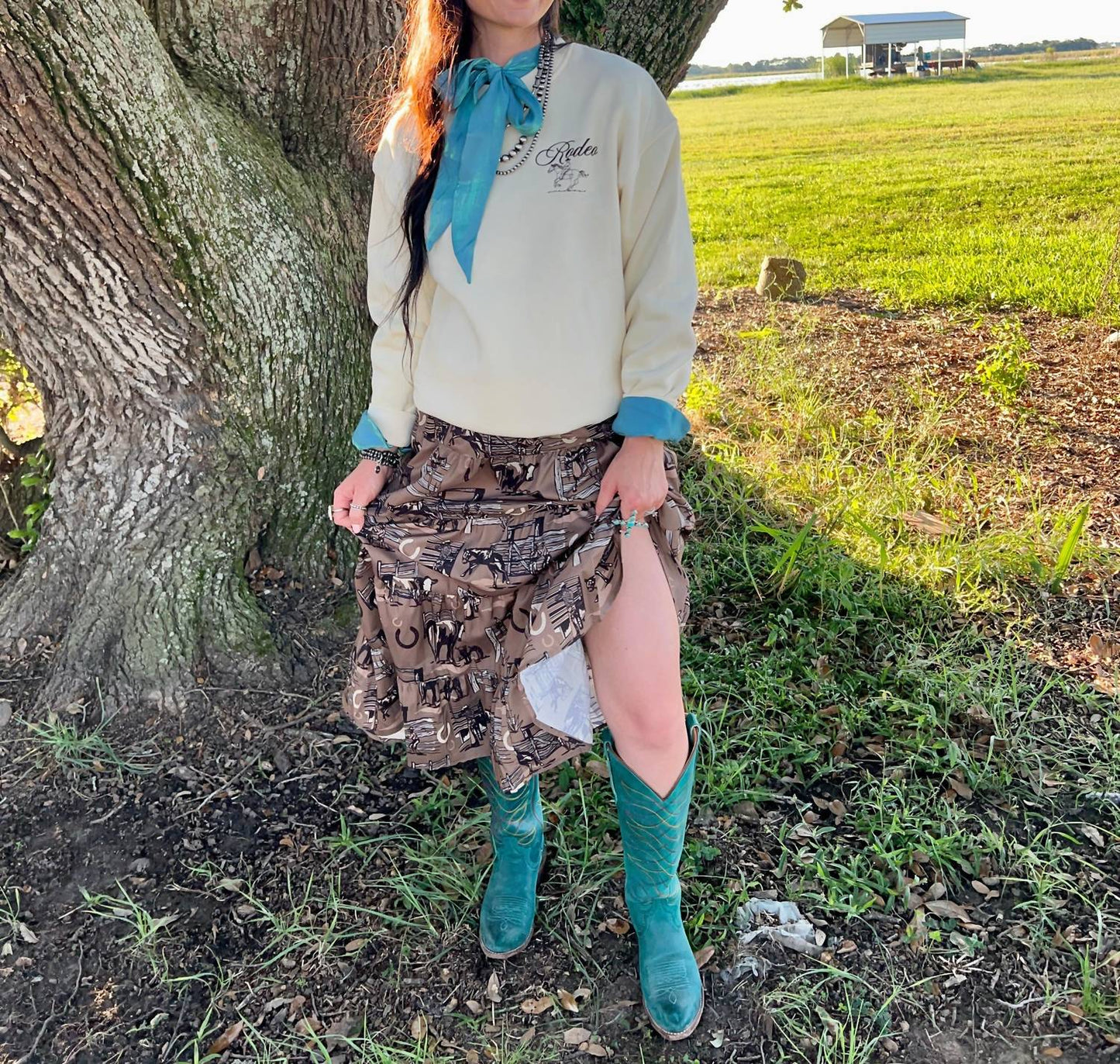 2Flyco - Ranch Rags Midi Skirt