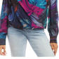 Blusa Karen Kane Estampada Frente Drapeada Multi