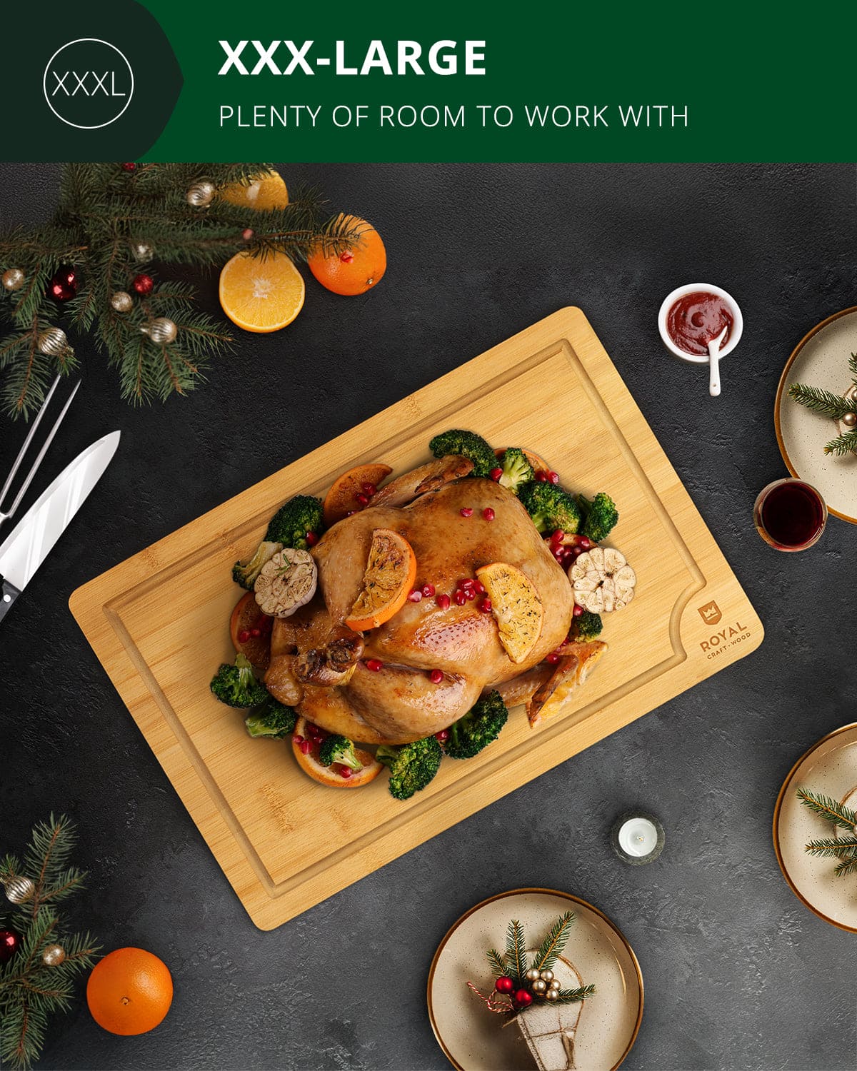 Tábua de corte 3XL, 24” x 18”