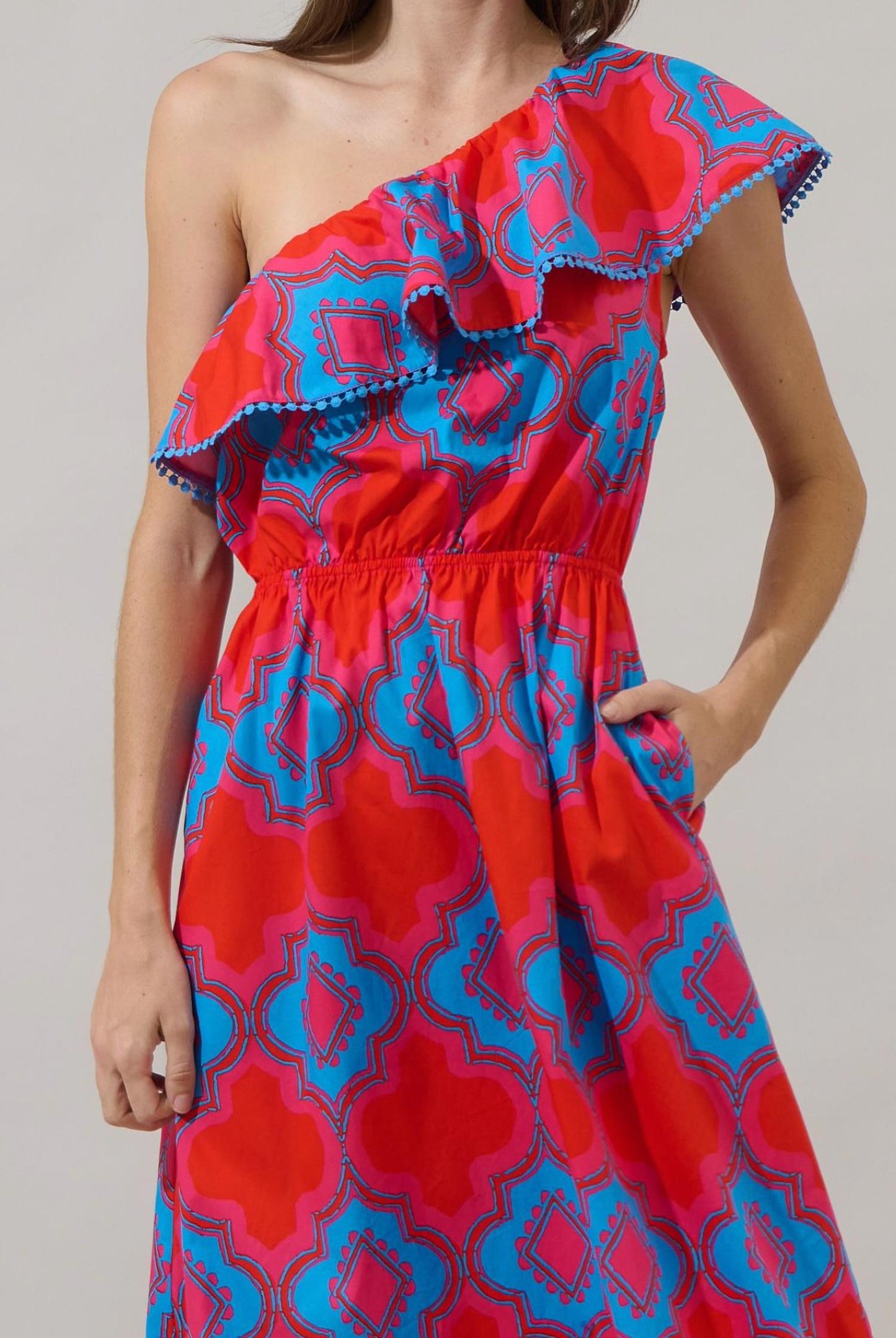 Sugarlips - Suraya One Shoulder Midi Dress