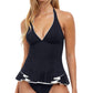 Perfil da Gottex - Top tankini com decote em V e alças finas