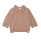 Deux Par Deux - Collared Three-Quarter Knit Top
