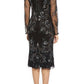Adrianna Papell - Sweetheart Neck Beaded Midi Dress