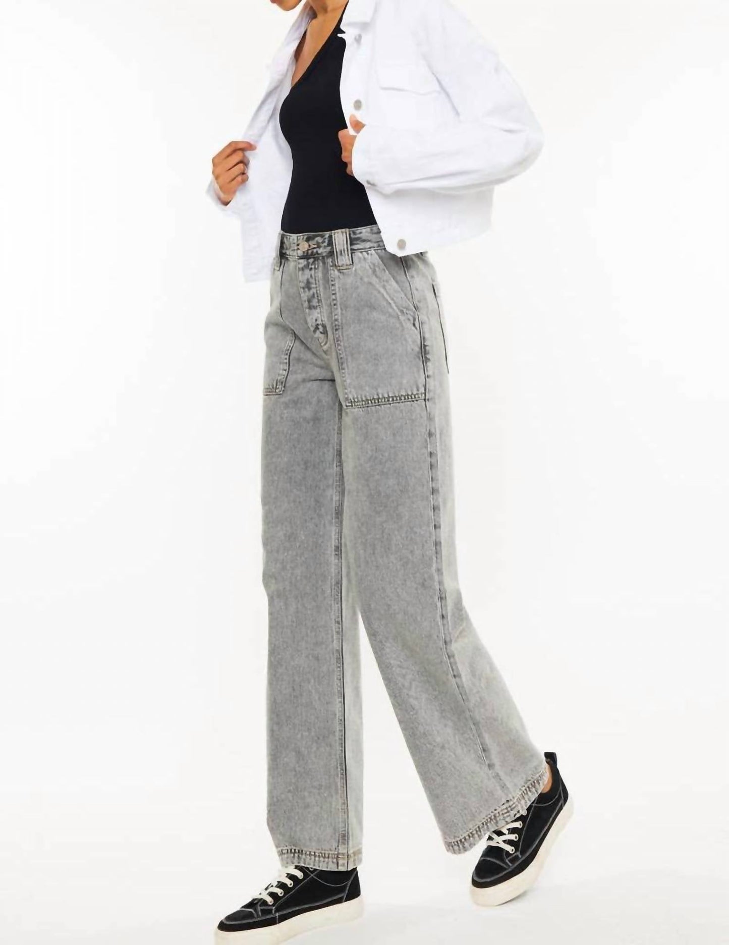 Kancan - Ultra High Rise Wide Leg Jean