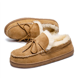 Spring Step Shoes - Women's Shearling And Suede Moccasin Slippers